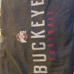 THE OHIO STATE Buckeyes Long-Sleeve Tee Size M Buckeye Football Varsity